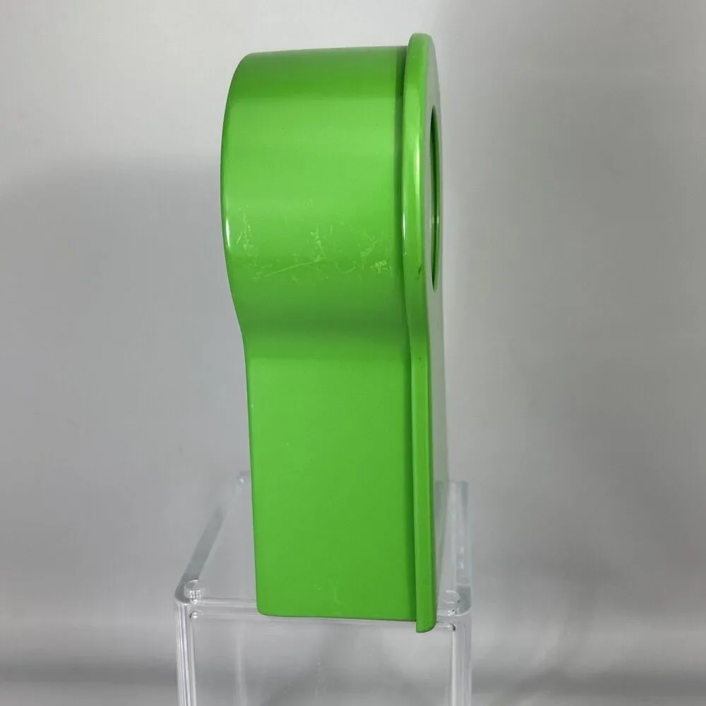 RARE IKEA PS 1995 Keyhole Cabinet Clock Minimalist Timepiece Green Works!